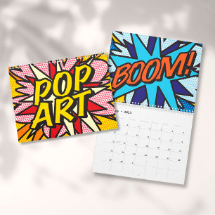 Calendrier Mural Bande dessinée Pop Art