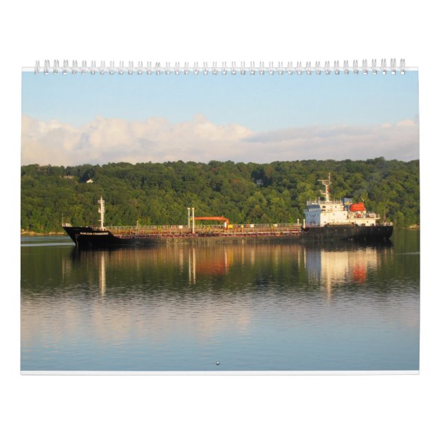 Calendrier Mural Bateaux sur le fleuve Hudson 2016 (Dos)