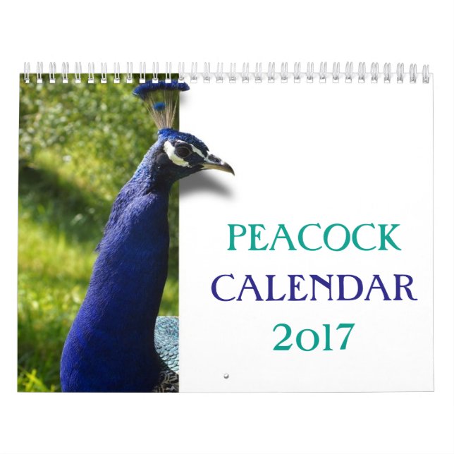 Calendrier Mural Beau paon 2017 (Protection)