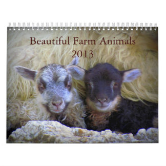 Calendrier Mural Beaux animaux de ferme