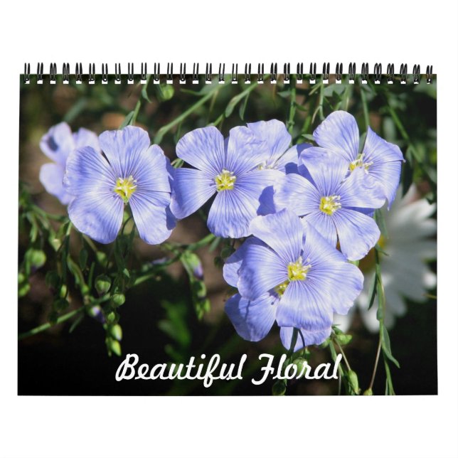 Calendrier Mural Belle Florale (Protection)