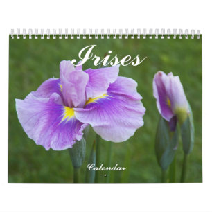Calendrier Mural Belle Irises Floral Photographie