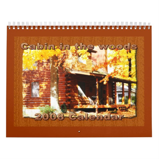 Calendrier Mural Cabine dans les bois (Protection)
