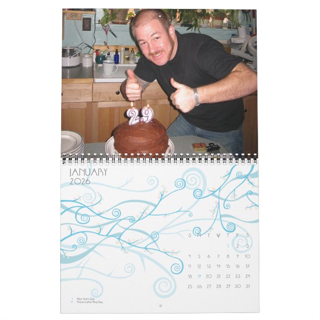 Calendrier Mural Cadeau de Noël pour maman (Jan 2026)