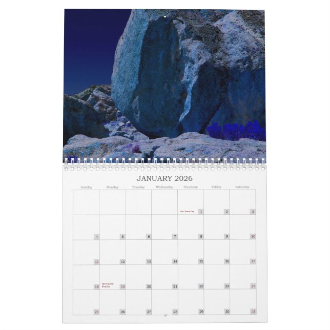 Calendrier Mural Cale de voyage par la route (Jan 2026)