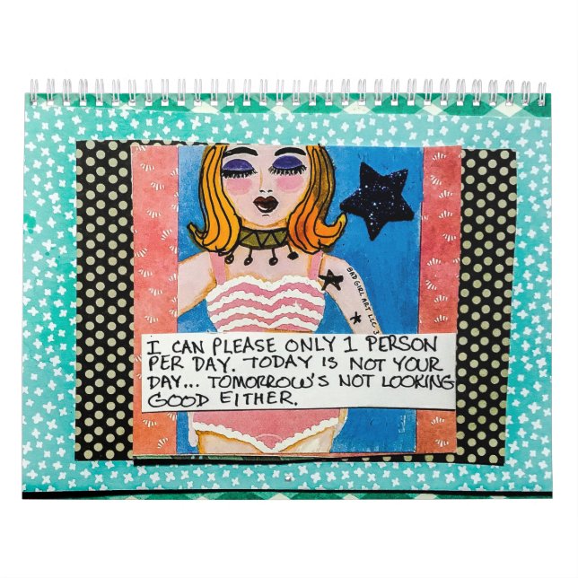 Calendrier Mural calendrier- Je ne peux plaire qu'à 1 personne par  (Protection)