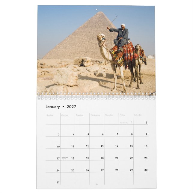 Calendrier mural CAMELS (Jan 2027)