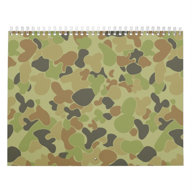 Calendrier Mural Camouflage vert Auscam (Protection)