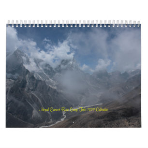 Calendrier Mural Camp de base 2 du Népal le mont Everest