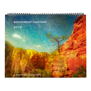 Calendrier Mural Canyons de sud-ouest