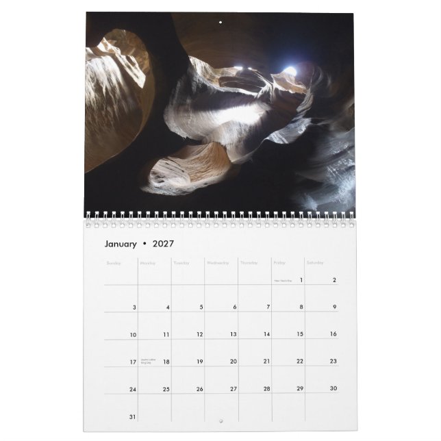 Calendrier Mural Canyons du sud-ouest (Jan 2027)