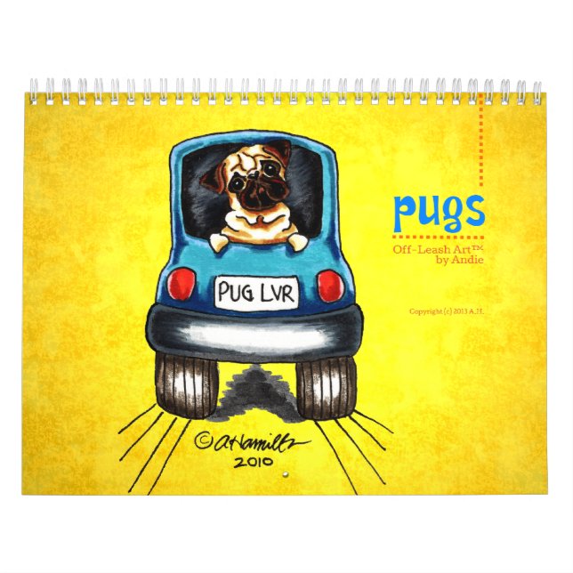 Calendrier Mural Carlins Off-Leash Art™ Vol 1 (Protection)