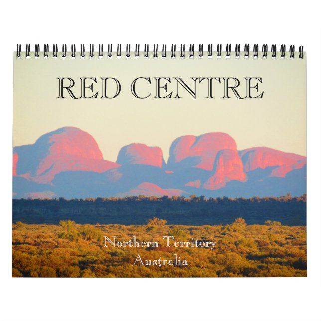 Calendrier Mural centre rouge 2026 (Protection)