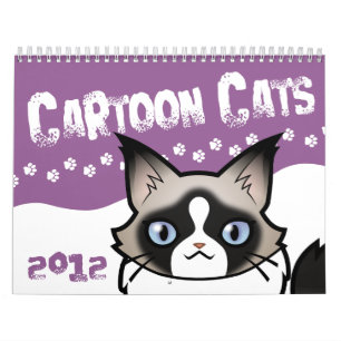 Calendrier Mural Chats 2012 de bande dessinée (concevez vos propre
