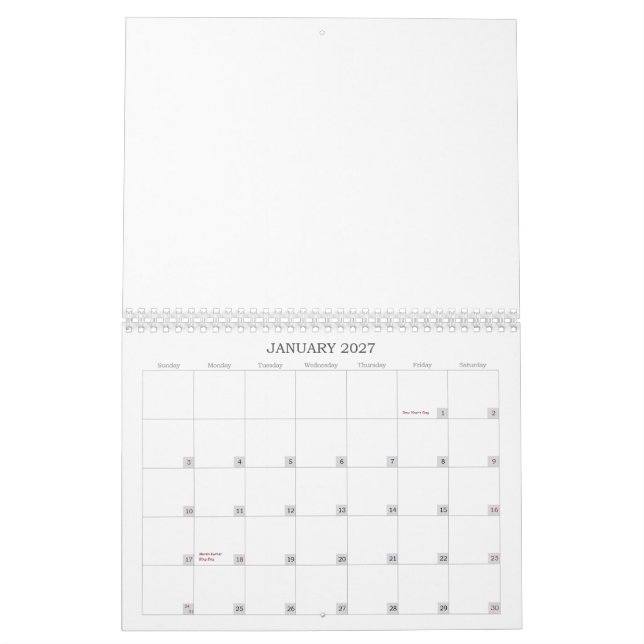 Calendrier Mural chiens regardant loin, les meilleurs teckels du (Jan 2027)