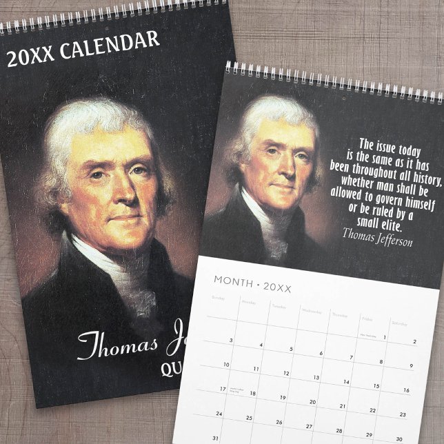 Calendrier Mural Citations de Thomas Jefferson (Quote Calendar)