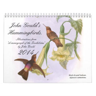Calendrier Mural Colibris 2014 de John Gould