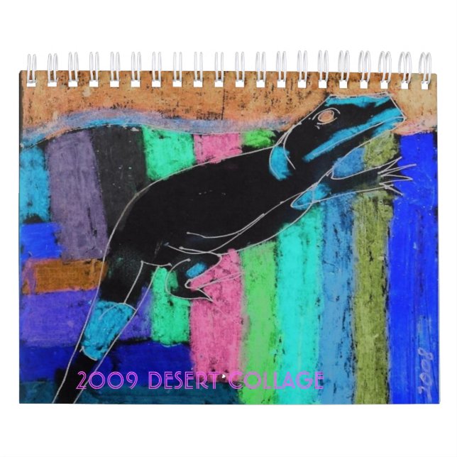 Calendrier Mural COLLAGE de 2009 DÉSERTS - customisé (Protection)