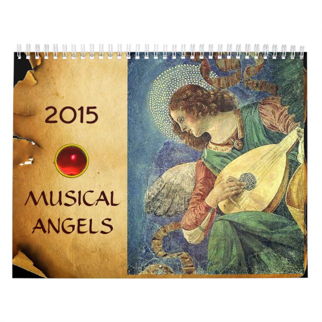 CALENDRIER MURAL COLLECTION D'ART FINE DES ANGES MUSICAUX 2017 (Protection)
