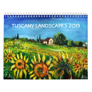 CALENDRIER MURAL COLLECTION DE PAYSAGES TOSCANE 2013