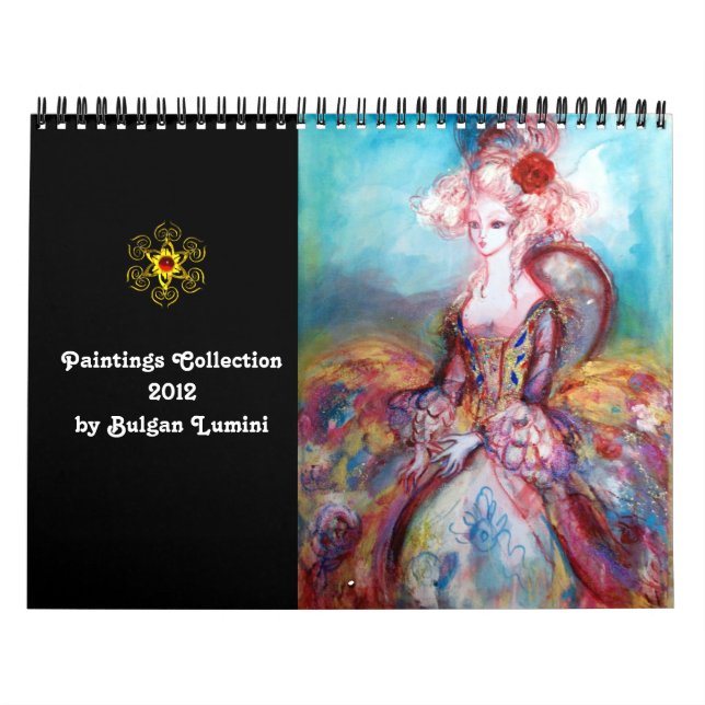Calendrier Mural Collection de peintures de Bulgan Lumini - 2012 (Protection)