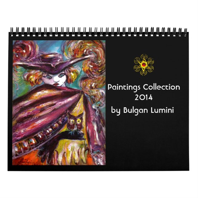 Calendrier Mural Collection de peintures de Bulgan Lumini - 2014 (Protection)