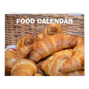 Calendrier Mural Collection d'images alimentaires de 12 mois