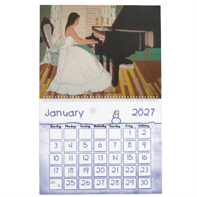 Calendrier Mural Collection du monde de Gawayne (Jan 2027)
