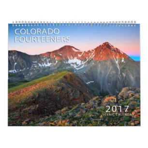 Calendrier Mural Colorado Fourteerners 2017