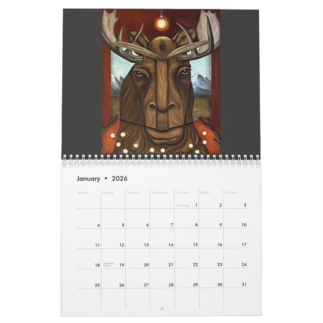 Calendrier Mural contorsionniste, 2011 (Jan 2026)