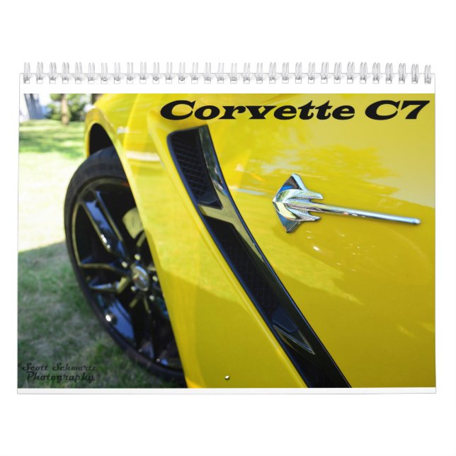 Calendrier Mural Corvette C7 (Protection)