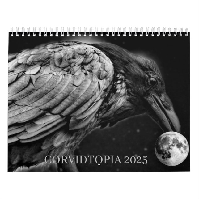 Calendrier mural Corvidtopia Raven 2025 (Protection)