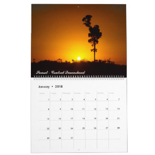 Calendrier Mural Coucher de soleil en Australie en 2018