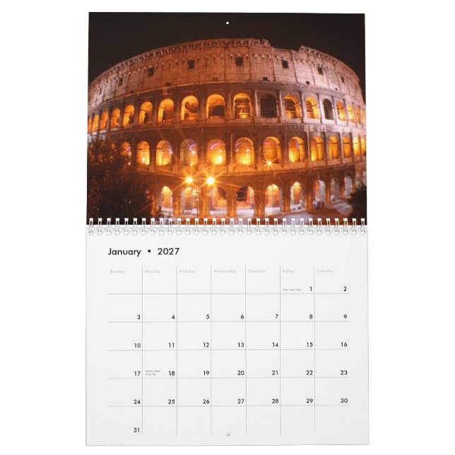 Calendrier Mural Coucher du soleil et nuits, 2013 (Jan 2027)