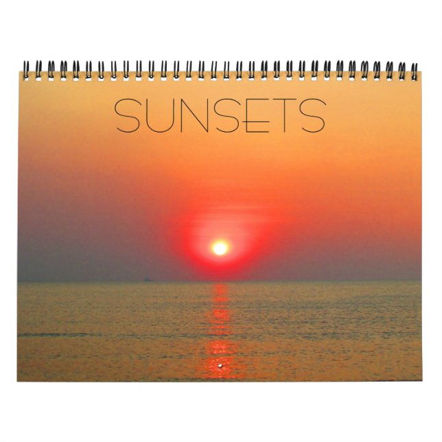 Calendrier Mural couchers de soleil 2026 (Protection)