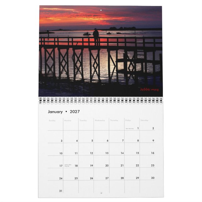 Calendrier Mural couchers du soleil 2011 de steinhatchee (Jan 2027)