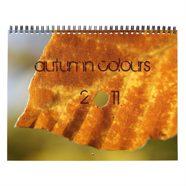 Calendrier Mural couleurs d'automne (Protection)
