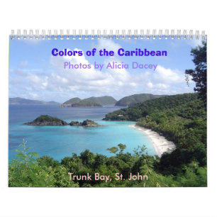 Calendrier Mural Couleurs des Caraïbe - le Customiz… - Customis