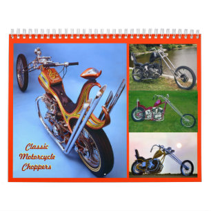 Calendrier Mural Couperets classiques de taille moyenne de moto