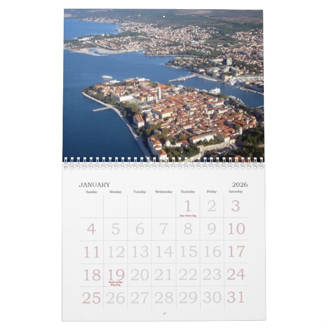 Calendrier Mural Croatie (Jan 2026)