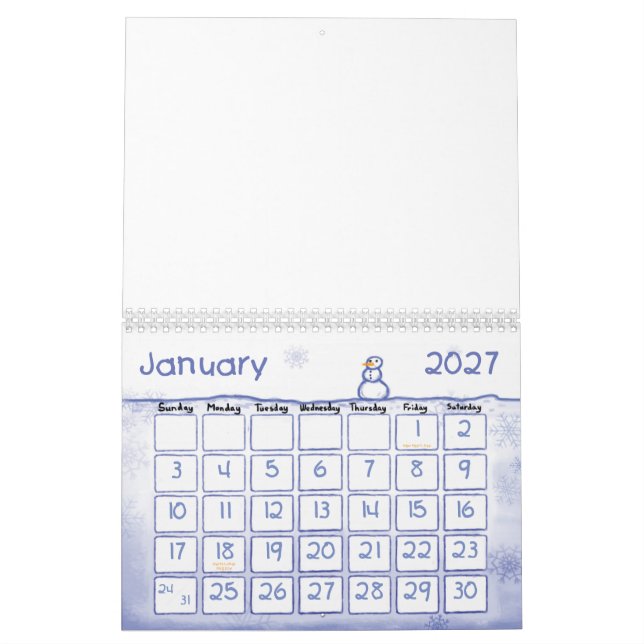 Calendrier Mural Customisez votre propre (Jan 2027)