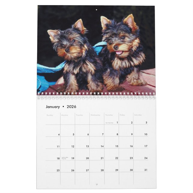 Calendrier Mural Cute Pups 2012 (Jan 2026)