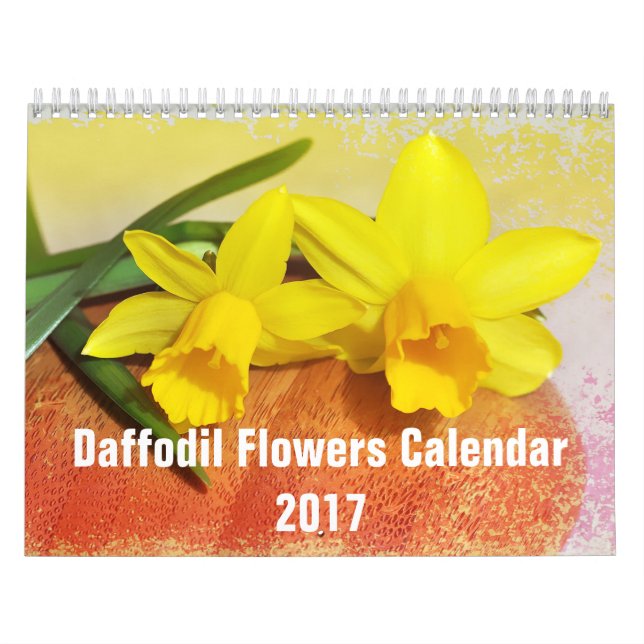 Calendrier Mural Daffodil Fleurs Floral 2017 (Protection)