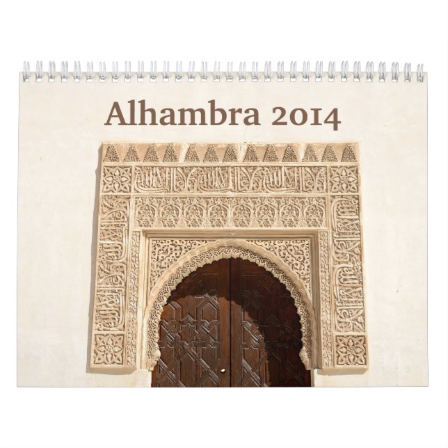 Calendrier mural d'Alhambra 2014 (Protection)