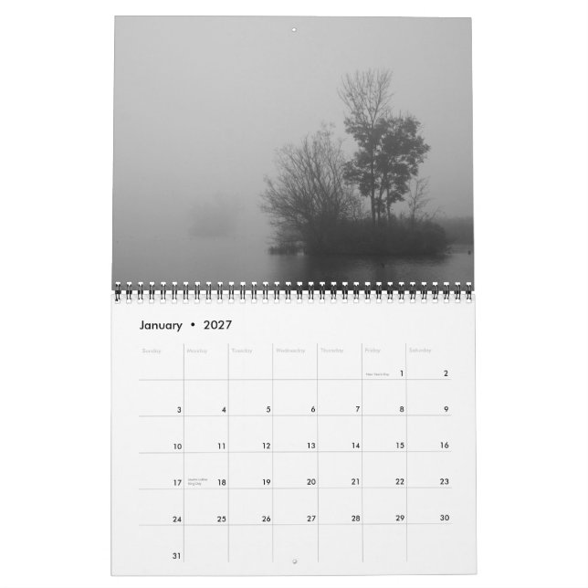 Calendrier Mural Dans le brouillard 2015 (Jan 2027)