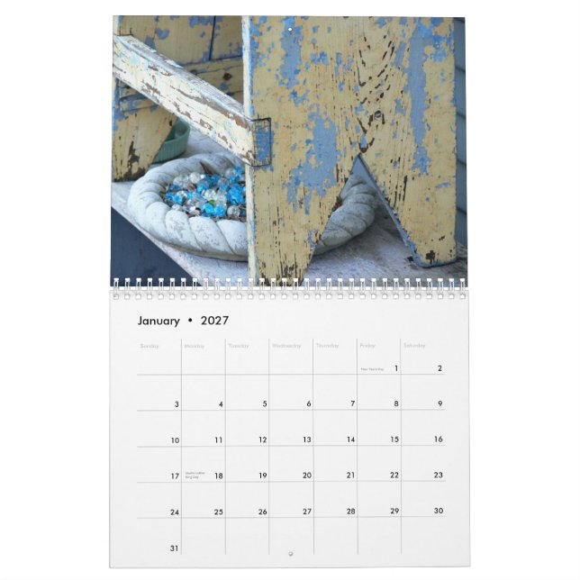 Calendrier Mural dans le jardin 2010 de ma soeur (Jan 2027)