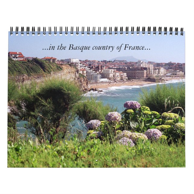 Calendrier Mural … dans le pays Basque de la France… (Protection)