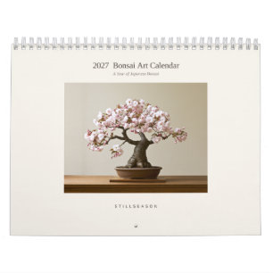 Calendrier mural d'art de bonsaï japonais 2027 - 1