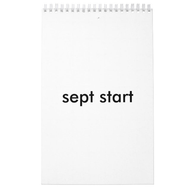 Calendrier Mural date de début septembre 2015 (Protection)