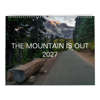 Calendrier mural de 12 mois La montagne est sortie